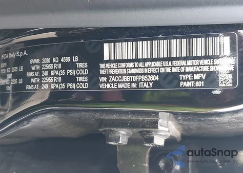 2015 Jeep Renegade Latitude z USA, uszkodzony, nr VIN ZACCJBBT0FPB52604